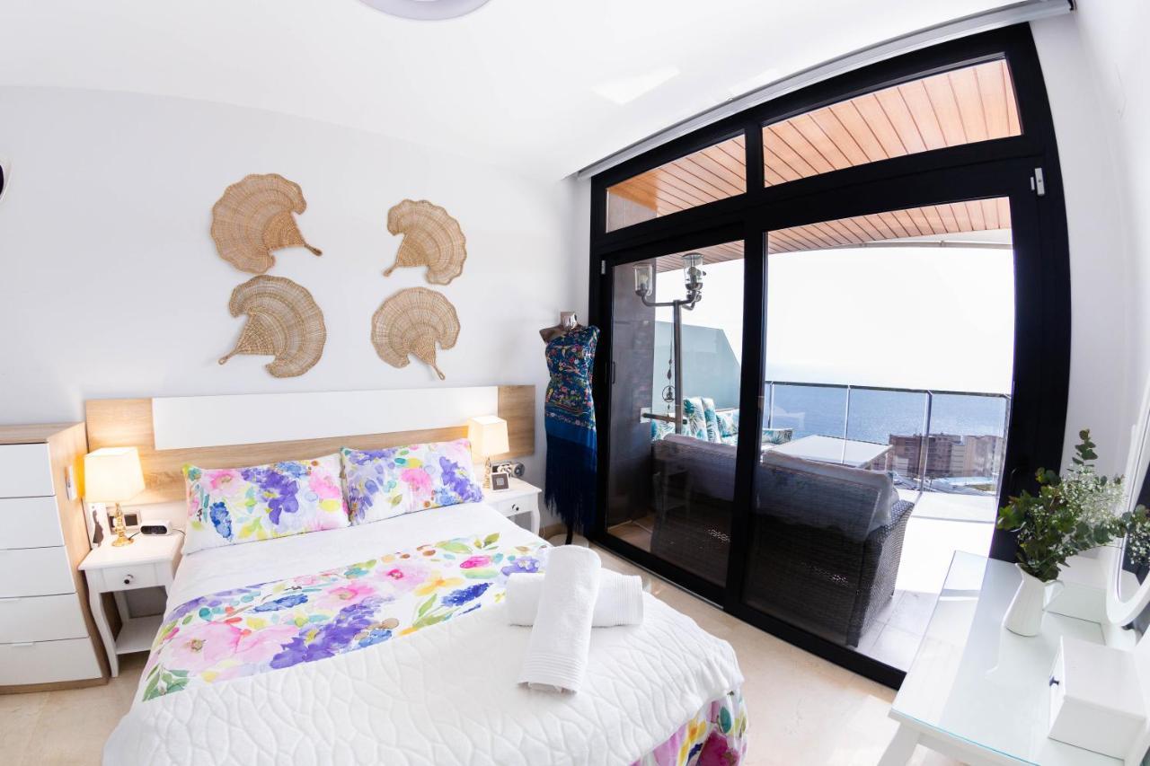 Appartamento Sunset Waves Benidorm Julieta Vistas Al Mar Premium 200 Mt2 Con Jacuzzi En Terraza Esterno foto